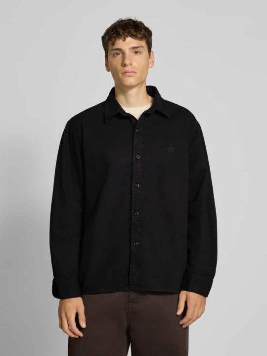 Zdjęcie produktu Koszula casualowa o kroju regular fit z kołnierzykiem typu kent model ‘SEBASTIAN’ Edwin Czarny