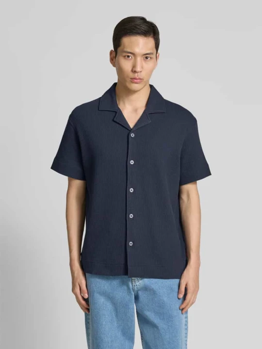 Zdjęcie produktu Koszula casualowa o kroju regular fit z kołnierzykiem typu resort model ‘Esdras’ JOOP! Granatowy