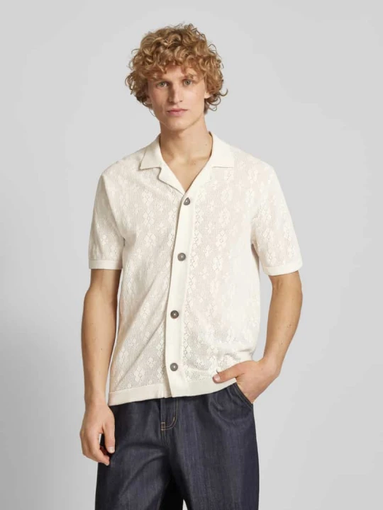 Zdjęcie produktu Koszula casualowa o kroju regular fit z kołnierzykiem typu resort model ‘KEN LIFE’ Only & Sons Złamany biały