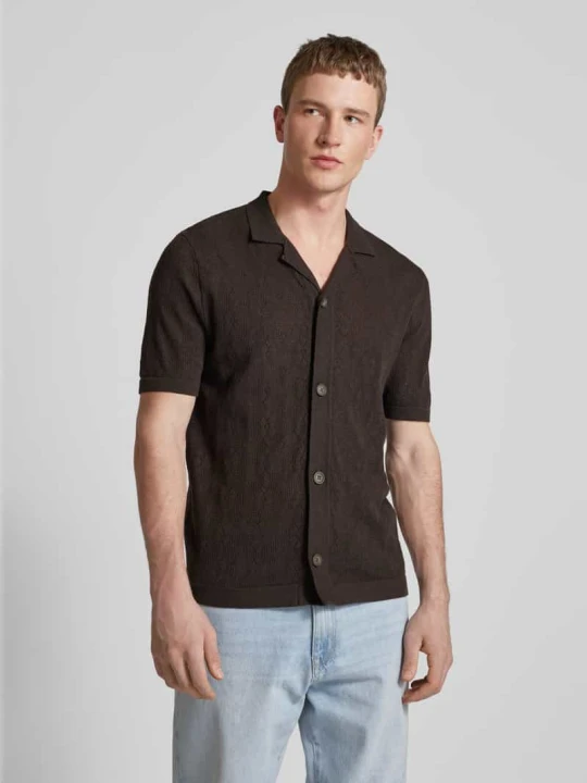 Zdjęcie produktu Koszula casualowa o kroju regular fit z kołnierzykiem typu resort model ‘KEN LIFE’ Only & Sons Czarny