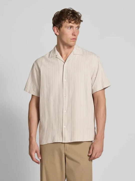 Zdjęcie produktu Koszula casualowa o kroju regular fit z mieszanki bawełny i dodatkiem lnu model ‘MONTANA’ Jack&Jones Beżowy