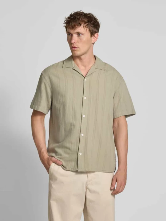 Zdjęcie produktu Koszula casualowa o kroju regular fit z mieszanki bawełny i dodatkiem lnu model ‘MONTANA’ Jack&Jones Limonkowy