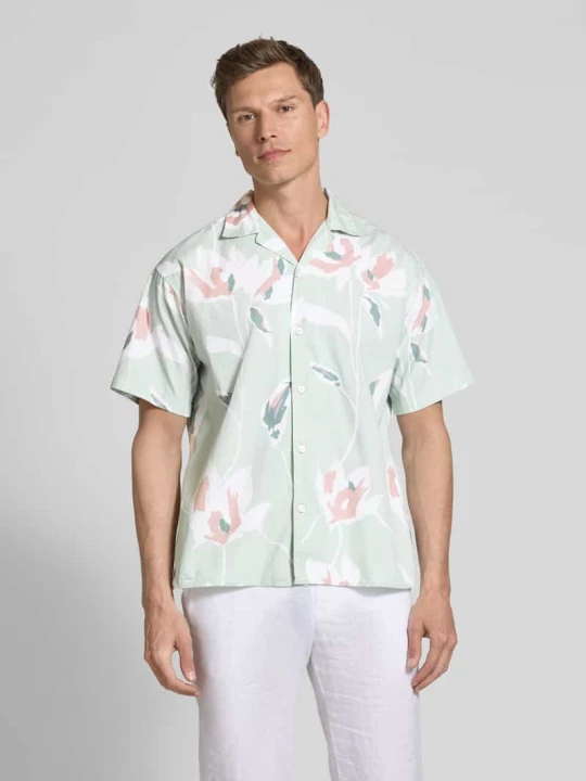 Zdjęcie produktu Koszula casualowa o kroju regular fit z kołnierzykiem typu resort model ‘PALERMO’ Jack&Jones Limonkowy