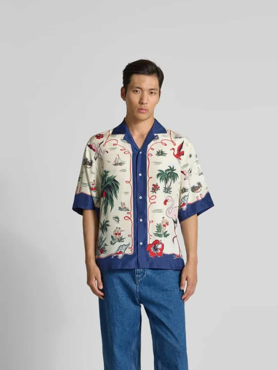 Zdjęcie produktu Koszula casualowa o kroju regular fit z listwą guzikową Dsquared2 Złamany biały
