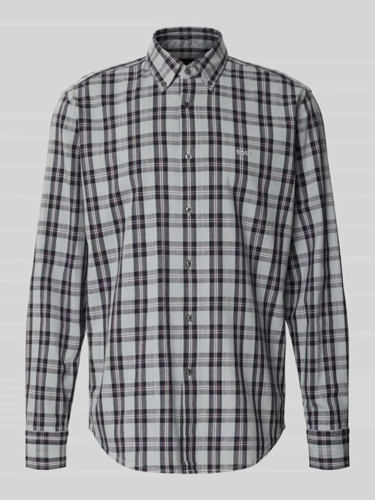 Zdjęcie produktu koszula casualowa o kroju regular fit z mieszanka bawełny i wiskozy model 'Ricoplus_M' Boss