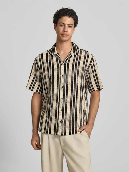 Zdjęcie produktu koszula casualowa o kroju regular fit z mieszanka bawełny model 'DANI' Only & Sons Czarny