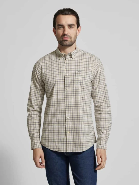 Zdjęcie produktu Koszula casualowa o kroju regular fit z Mieszanka bawełny Model 'LOMOND' Barbour Beżowy