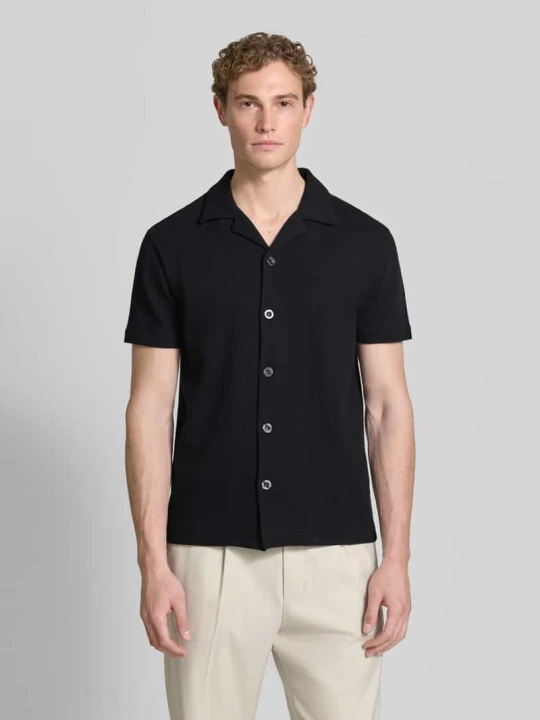 Zdjęcie produktu koszula casualowa o kroju regular fit z mieszanki bawełny model '11 FILIP' Strellson Czarny