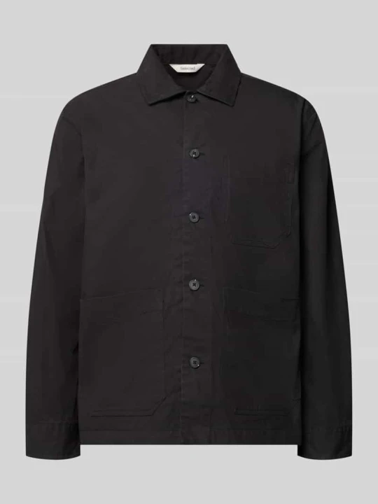 Zdjęcie produktu koszula casualowa o kroju regular fit z mieszanki bawełny model 'MOTTO' Selected Czarny
