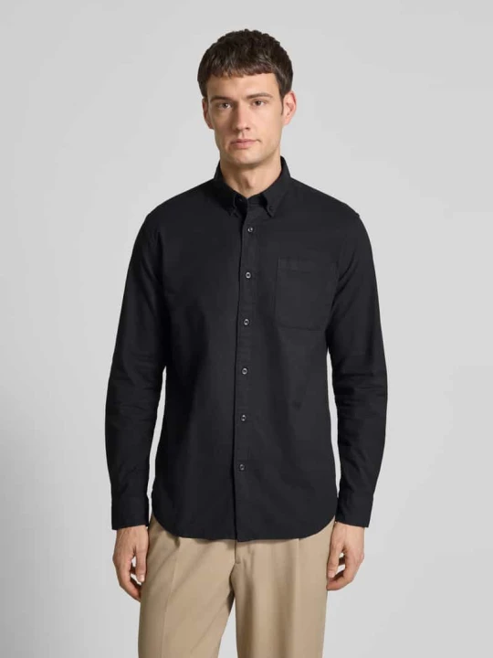 Zdjęcie produktu Koszula casualowa o kroju regular fit z mieszanki bawełny model ‘REGRICK’ Selected Homme Czarny