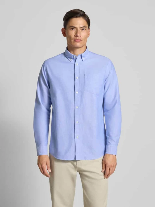 Zdjęcie produktu Koszula casualowa o kroju regular fit z mieszanki bawełny model ‘REGRICK’ Selected Homme Jasnoniebieski