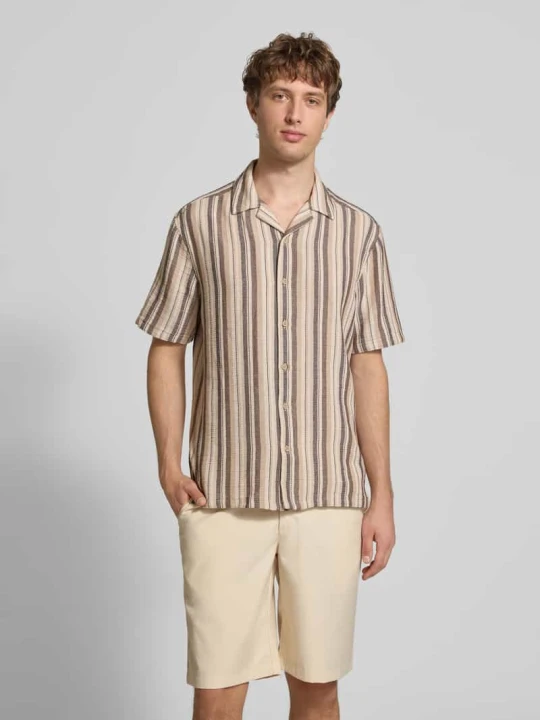 Zdjęcie produktu koszula casualowa o kroju regular fit z mieszanki bawełny model 'TREV LIFE' Only & Sons Średniobrązowy