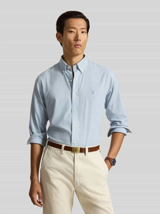 Zdjęcie produktu Koszula casualowa o kroju regular fit z mieszanki bawełny Polo Ralph Lauren Jasnoniebieski
