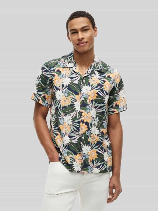 Zdjęcie produktu Koszula casualowa o kroju regular fit z mieszanki bawełny Tommy Hilfiger Zielony