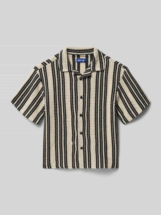 Zdjęcie produktu Koszula casualowa o kroju regular fit z mieszanki bawełny z dodatkiem wiskozy model 'DANI CROCHET' Only & Sons Écru
