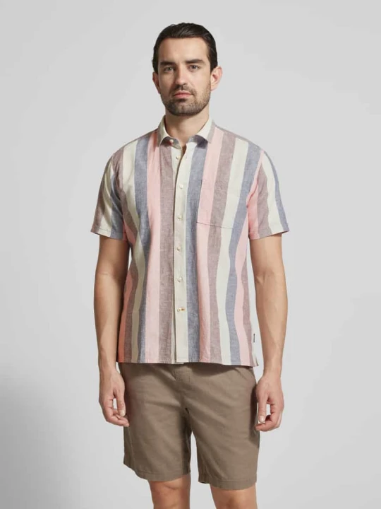 Zdjęcie produktu Koszula casualowa o kroju regular fit z mieszanki lnu i bawełny Model 'PORTWELL SUMMER' Barbour Mocnoróżowy