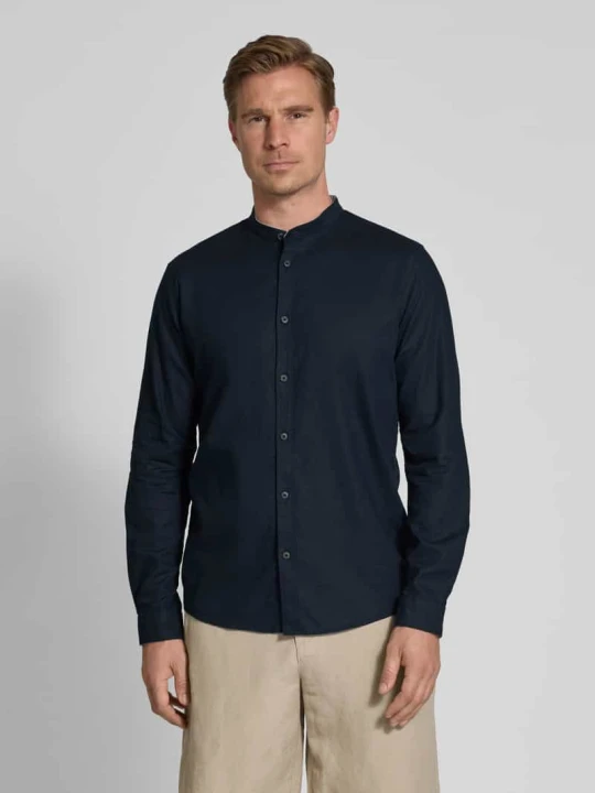 Zdjęcie produktu Koszula casualowa o kroju regular fit z mieszanki lnu i bawełny Tom Tailor Granatowy