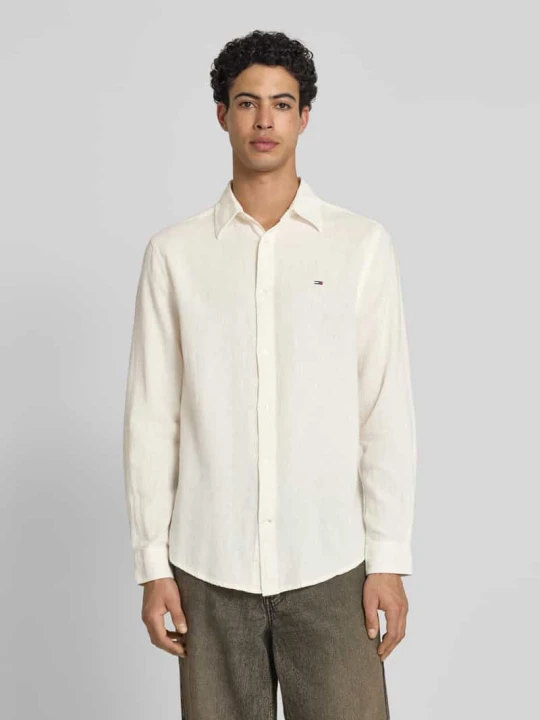 Zdjęcie produktu Koszula casualowa o kroju regular fit z mieszanki lnu i bawełny Tommy Jeans Złamany biały