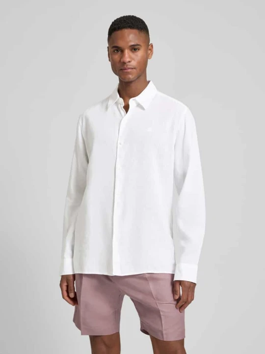 Zdjęcie produktu Koszula casualowa o kroju regular fit z mieszanki lnu i lyocellu Calvin Klein Biały