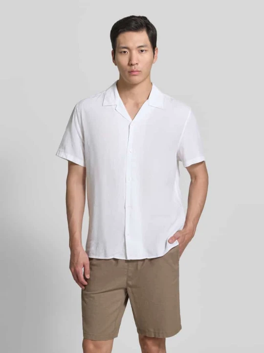Zdjęcie produktu Koszula casualowa o kroju regular fit z mieszanki lnu i lyocellu Calvin Klein Biały