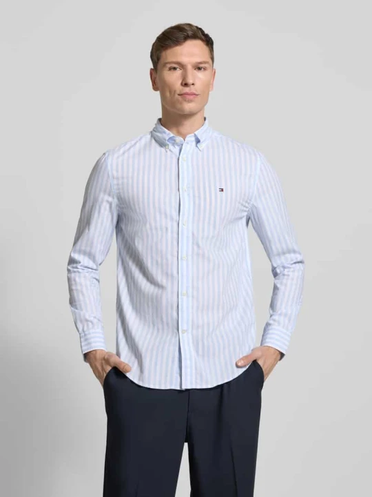 Zdjęcie produktu Koszula casualowa o kroju regular fit z popeliny bawełnianej Tommy Hilfiger Jasnoniebieski