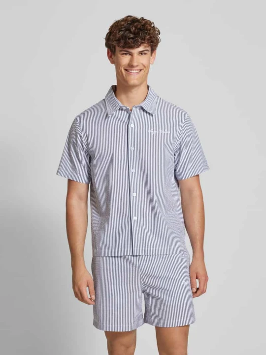 Zdjęcie produktu Koszula casualowa o kroju regular fit z rękawem o dł. 1/2 model ‘GALLIPOLI’ Sergio Tacchini Jasnoniebieski