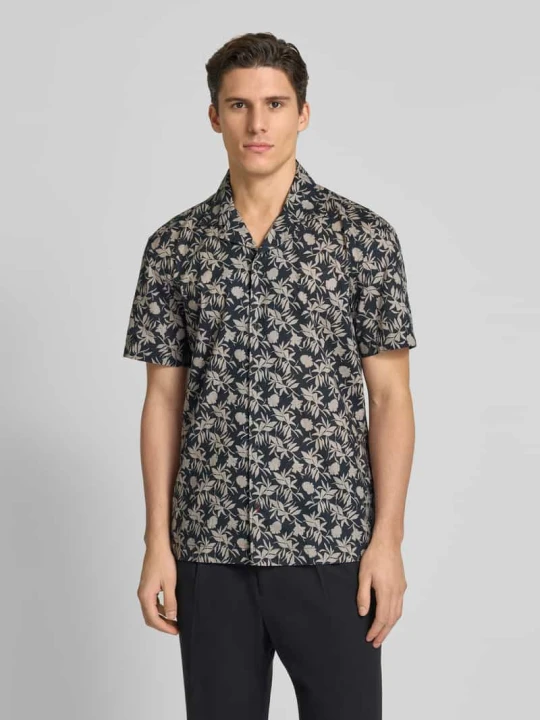 Zdjęcie produktu Koszula casualowa o kroju regular fit z rękawem o dł. 1 / 2 model ‘Hanes’ JOOP! Czarny