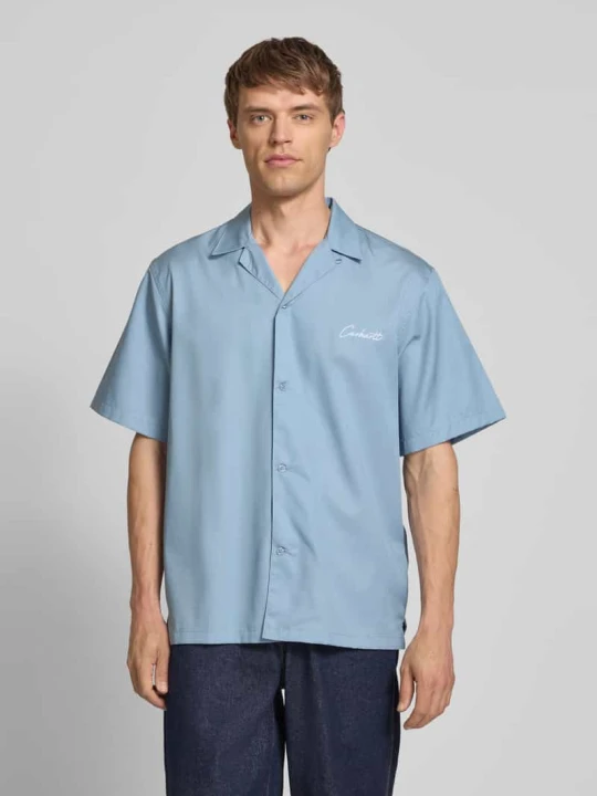 Zdjęcie produktu Koszula casualowa o kroju regular fit z wyhaftowanym logo Carhartt WIP Jasnoniebieski