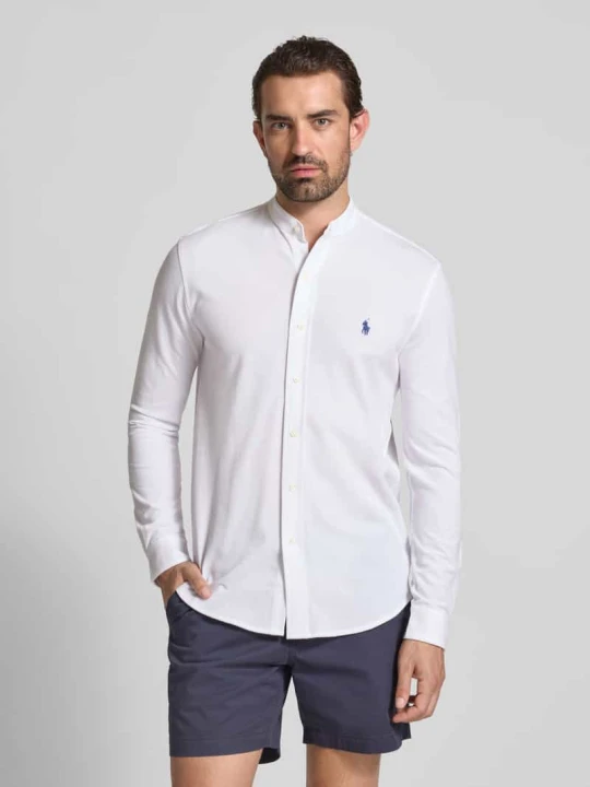Zdjęcie produktu Koszula casualowa o kroju regular fit z wyhaftowanym logo i stójką Polo Ralph Lauren Biały