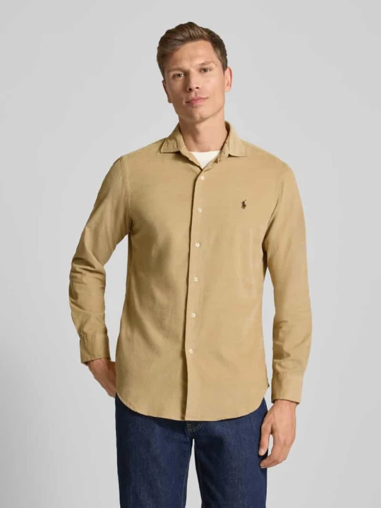 Zdjęcie produktu Koszula casualowa o kroju regular fit z wyhaftowanym logo model ‘CORDUROY’ Polo Ralph Lauren Beżowy