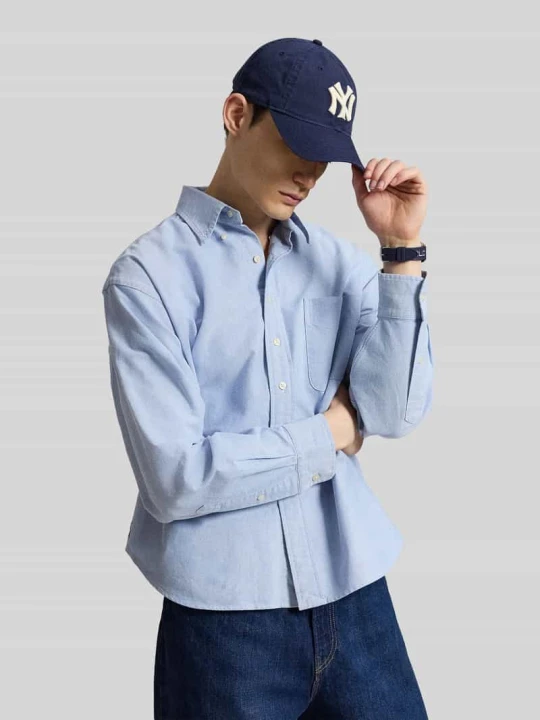 Zdjęcie produktu Koszula casualowa o kroju oversized z czystej bawełny Polo Ralph Lauren Błękitny
