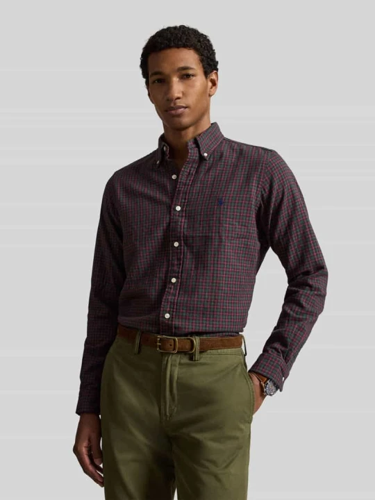 Zdjęcie produktu Koszula casualowa o kroju regular fit z wyhaftowanym logo Polo Ralph Lauren Bordowy