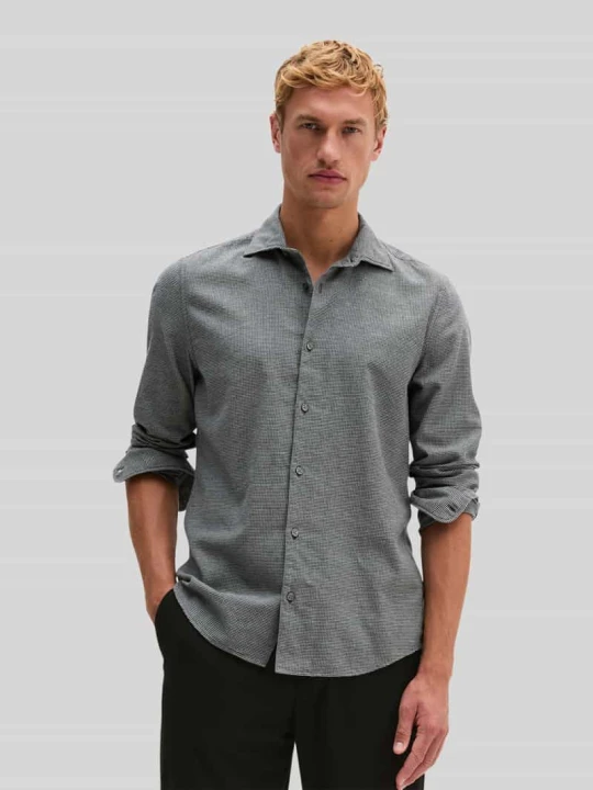 Zdjęcie produktu Koszula casualowa o kroju regular fit z zapinanymi na guziki mankietami Marc O'Polo Średnioszary