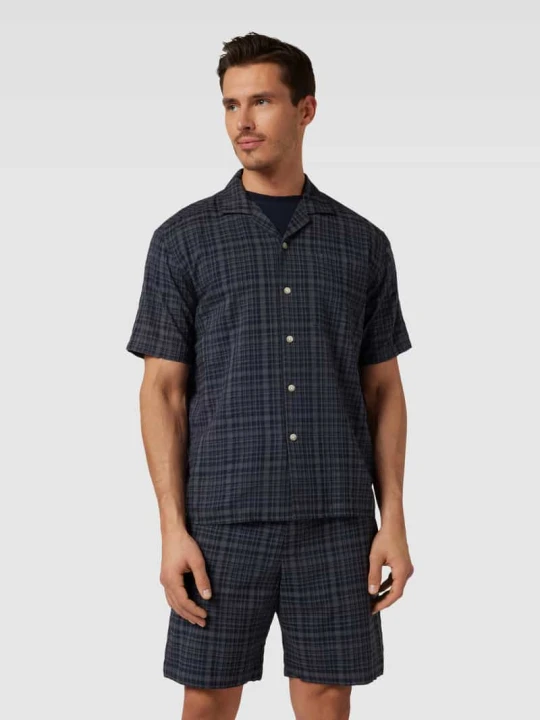 Zdjęcie produktu Koszula casualowa o kroju regular fit ze wzorem w kratę Jake*s Granatowy