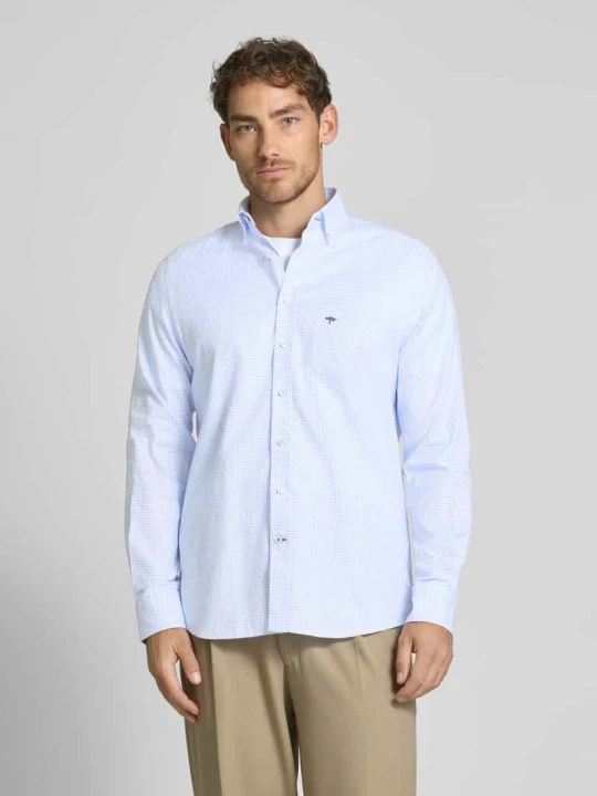 Zdjęcie produktu Koszula casualowa o kroju regular fit ze wzorem w paski model ‘All Season’ FYNCH-HATTON Błękitny