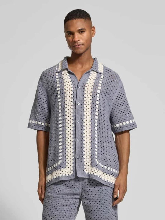 Zdjęcie produktu Koszula casualowa o kroju relaxed fit w dzianinowej optyce Jake*s