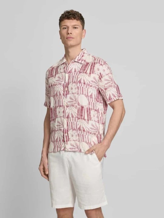 Zdjęcie produktu Koszula casualowa o kroju relaxed fit z czystego lnu Marc O'Polo Jasnoczerwony