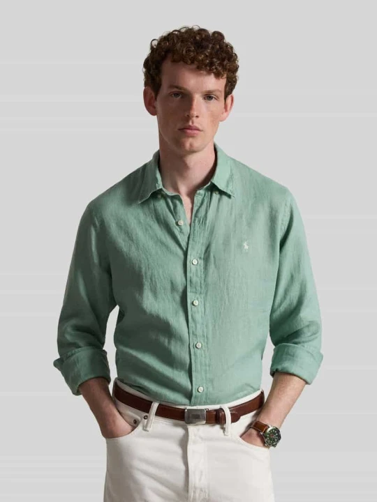 Zdjęcie produktu Koszula casualowa o kroju relaxed fit z czystego lnu Polo Ralph Lauren Miętowy