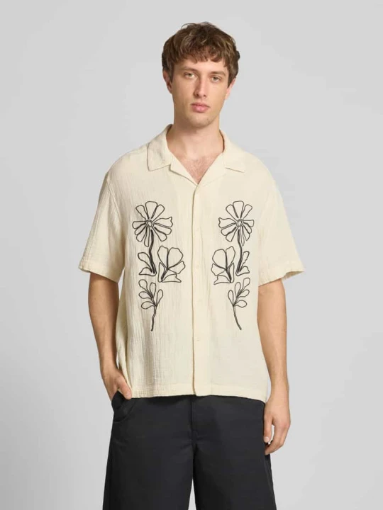 Zdjęcie produktu Koszula casualowa o kroju relaxed fit z czystej bawełny model 'JACKSON' Only & Sons Złamany biały