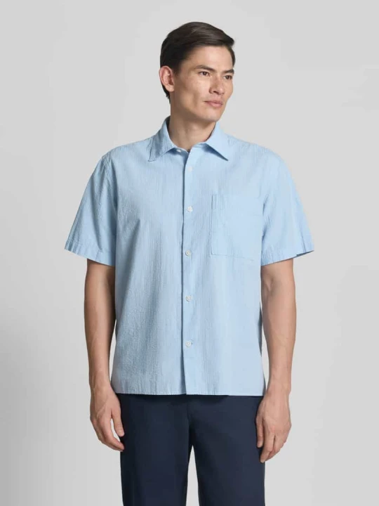 Zdjęcie produktu Koszula casualowa o kroju relaxed fit z czystej bawełny model 'STUART' Selected Homme Jasnoniebieski
