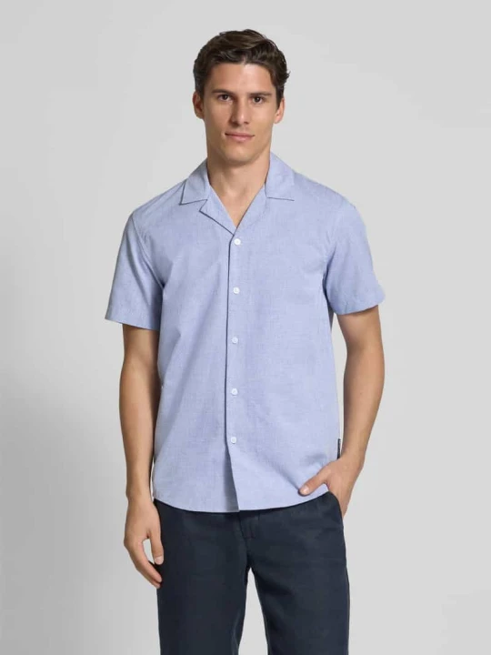 Zdjęcie produktu Koszula casualowa o kroju relaxed fit z czystej bawełny Tom Tailor Granatowy melanż