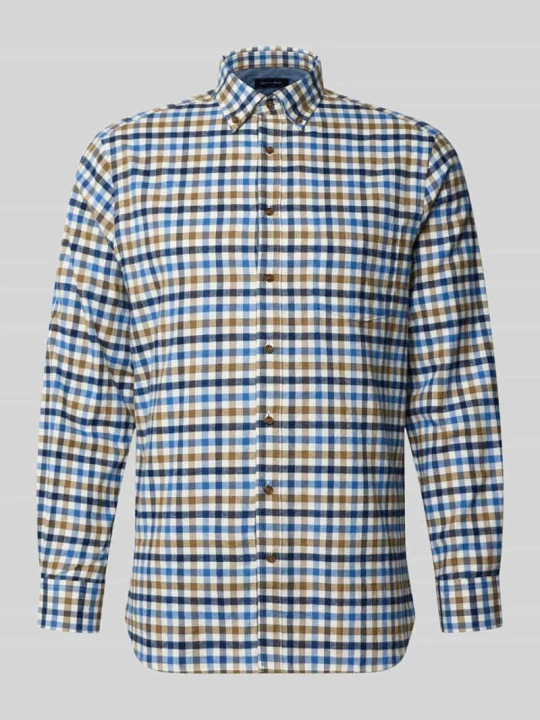 Zdjęcie produktu Koszula casualowa o kroju relaxed fit z czystej bawełny w kratkę vichy Christian Berg Koniakowy
