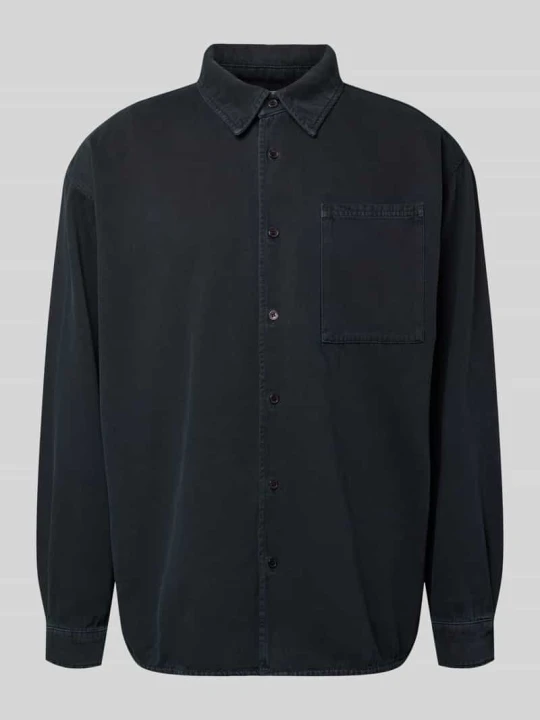 Zdjęcie produktu koszula casualowa o kroju relaxed fit z kołnierzykiem typu kent model 'LYCAZ' American Vintage Antracytowy