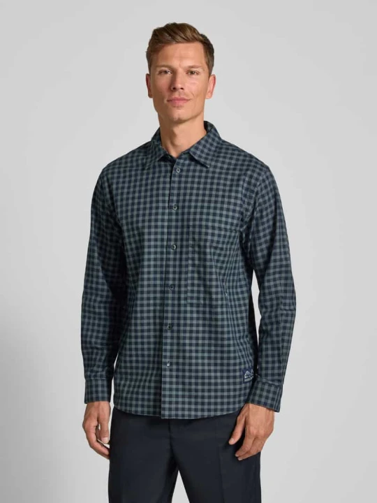 Zdjęcie produktu Koszula casualowa o kroju relaxed fit z kołnierzykiem typu kent Scotch & Soda Ciemnoniebieski