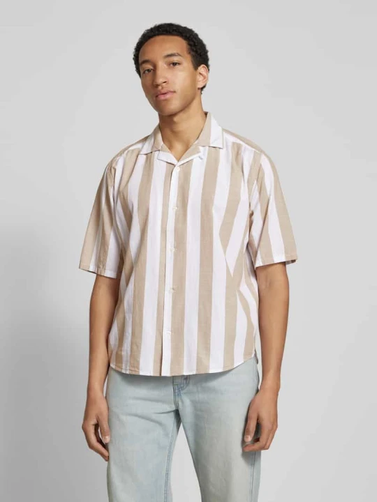 Zdjęcie produktu Koszula casualowa o kroju relaxed fit z kołnierzykiem typu resort model ‘TES’ Only & Sons Beżowy