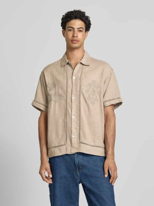 Zdjęcie produktu Koszula casualowa o kroju relaxed fit z mieszanka lyocellu model 'Menton' Jack&Jones Khaki