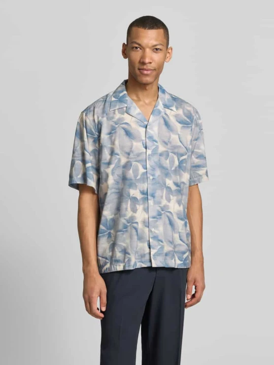 Zdjęcie produktu Koszula casualowa o kroju relaxed fit z mieszanki bawełny ekologicznej i modalu model 'RELAXAIR' Selected Homme Beżowy