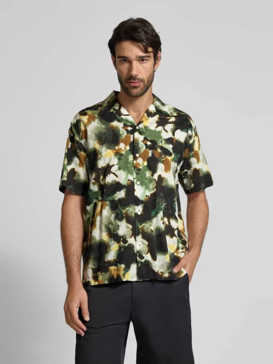 Zdjęcie produktu Koszula casualowa o kroju relaxed fit z mieszanki bawełny i modalu Selected Homme Zielony