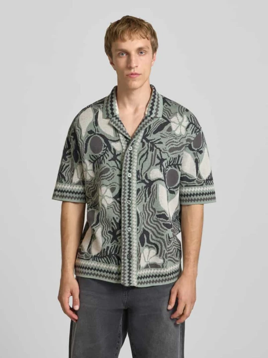 Zdjęcie produktu Koszula casualowa o kroju relaxed fit z mieszanki bawełny model 'DUKE' Only & Sons Jasnozielony