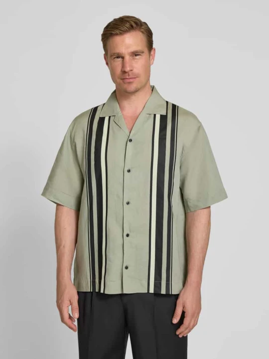Zdjęcie produktu Koszula casualowa o kroju relaxed fit z mieszanki lnu i lyocellu model 'ESPINO' Hugo Miętowy